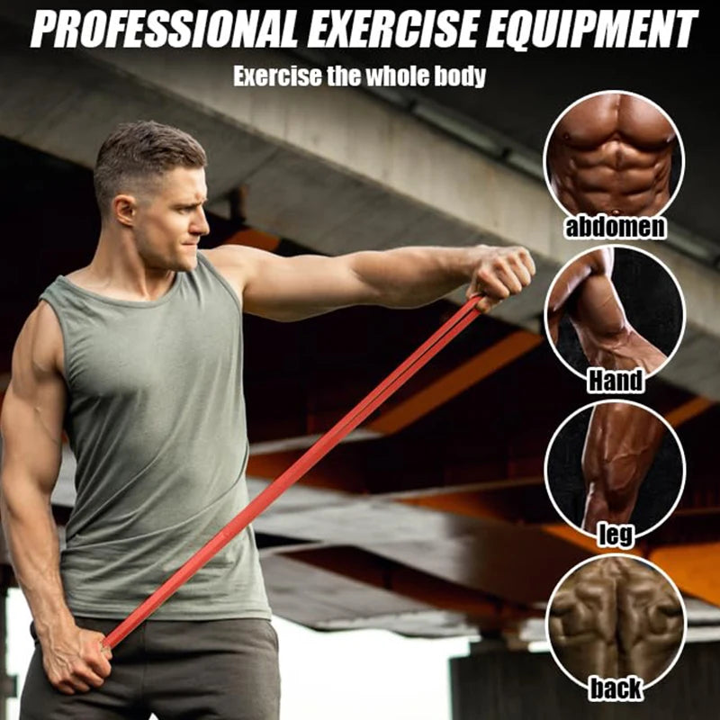 5 to 125lb resistance bands set for full-body workouts and progressive training.