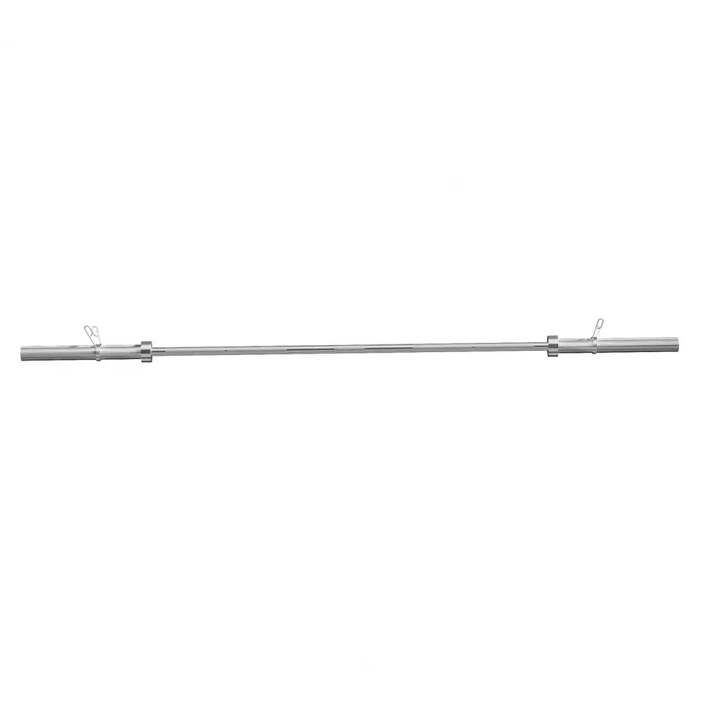 220cm steel barbell bar for competition lifting and professional gym use.