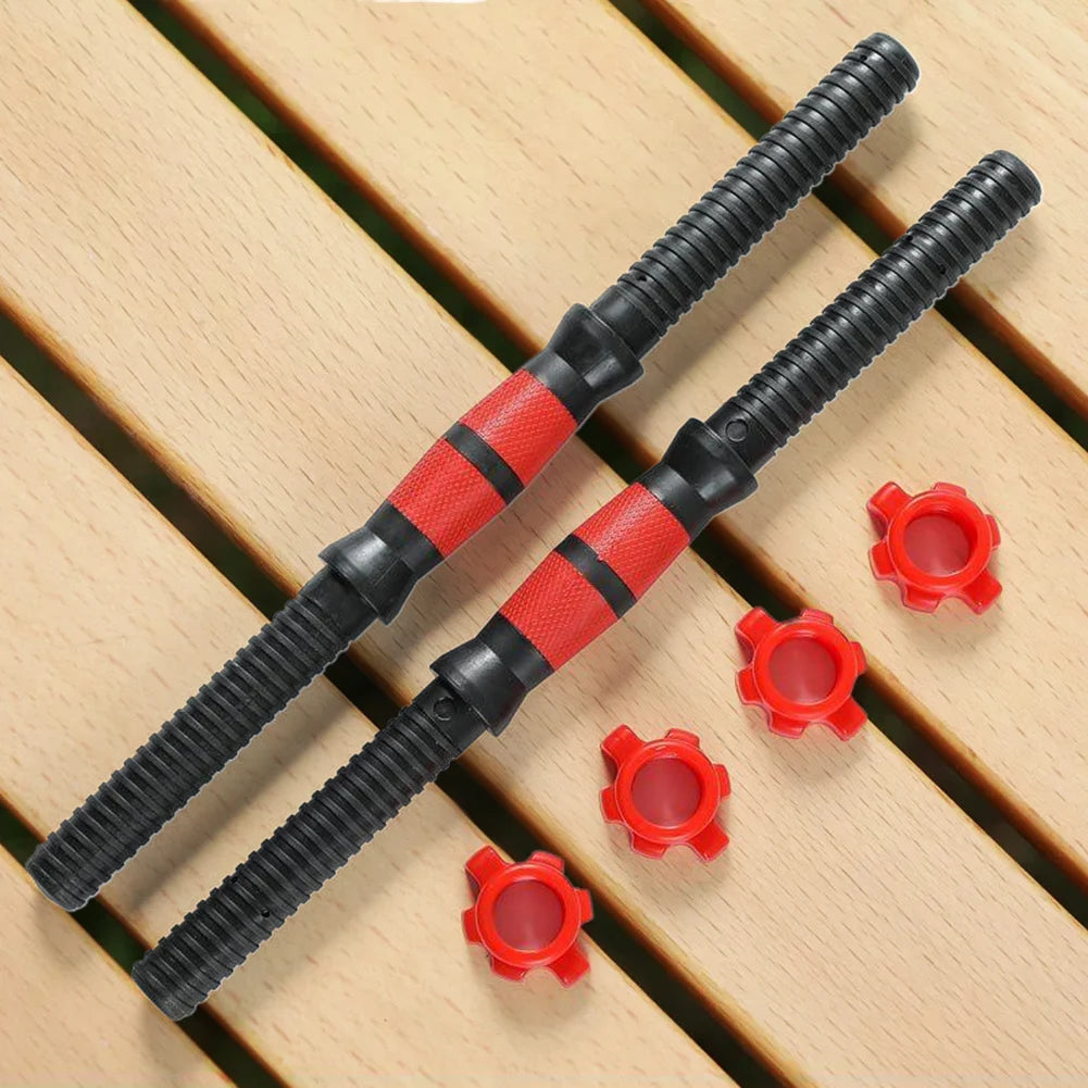 Durable dumbbell bars with anti-slip grip for safe and stable workouts