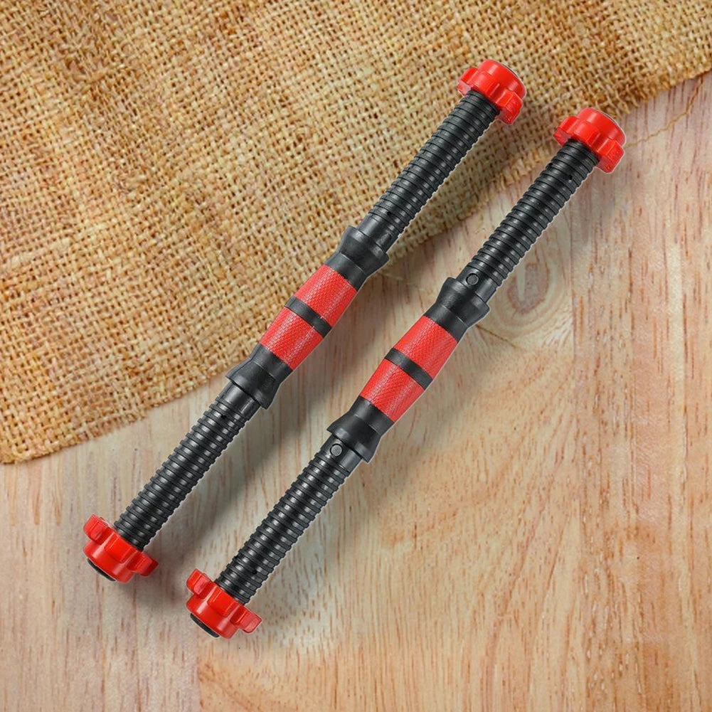 Non-slip dumbbell rod pair designed for home and gym strength training