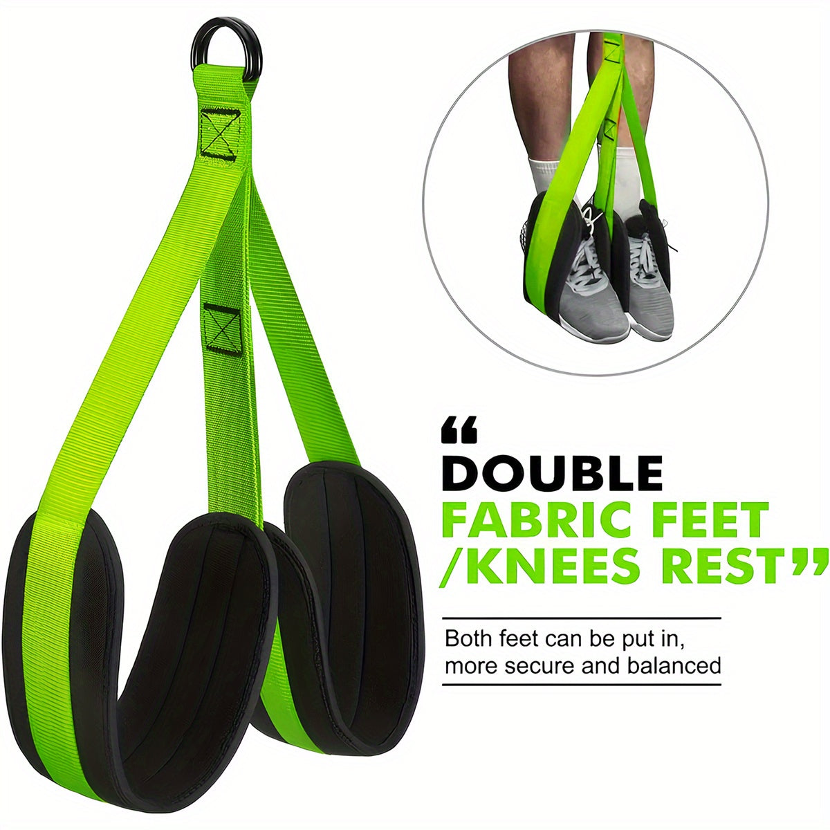 Green pull-up assist band set built for resistance training and muscle support