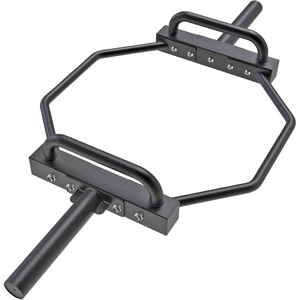 Hex trap bar designed for outdoor strength training