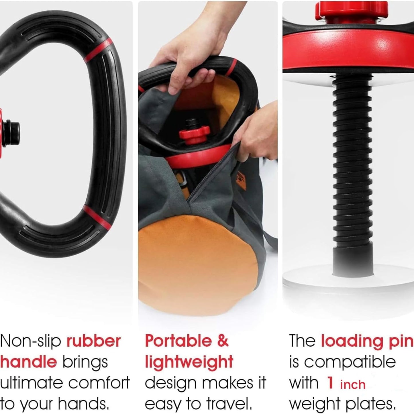Kettlebell converter handle fits dumbbells for versatile resistance training