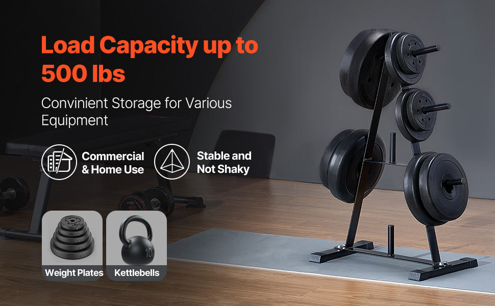 Heavy-duty plate rack for 1-inch weights