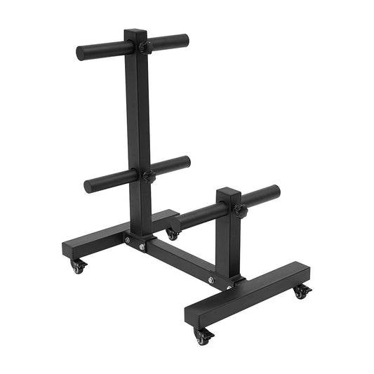 Moveable storage rack for 2-inch weight plates with 1102.3 lbs load capacity