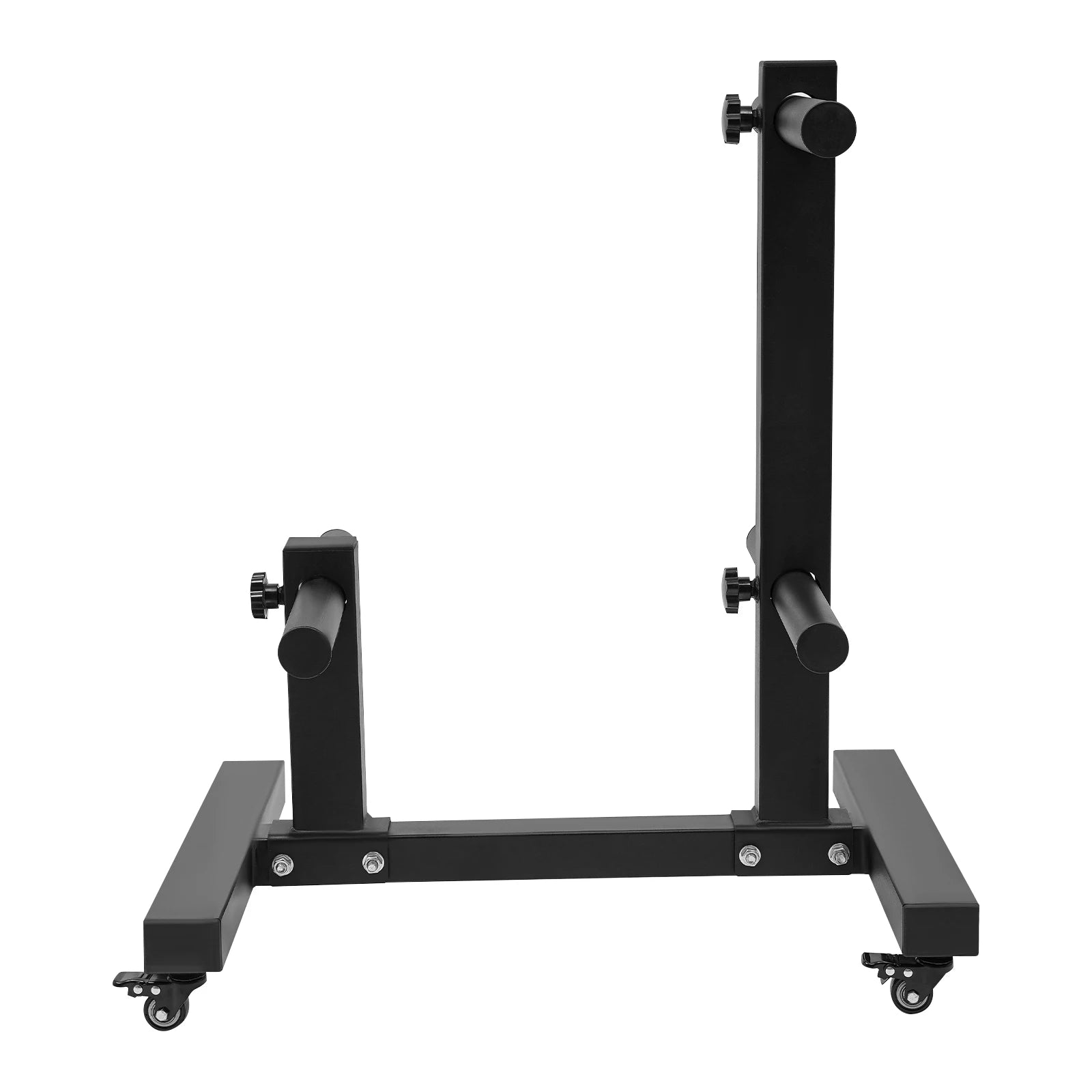 Durable and moveable weight rack for storing 2-inch plates, 1102.3 lbs limit.
