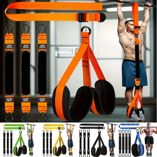 Full 5-piece pull-up assist band set for resistance and strength training