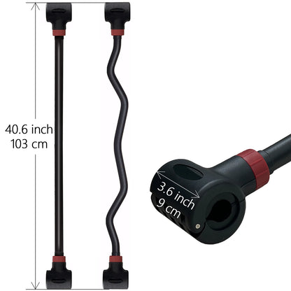 Adjustable outdoor barbell set that converts from dumbbells to barbell and kettlebell.