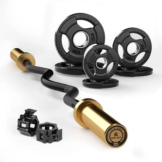 Barbell  bar with weight kit - 85pounds