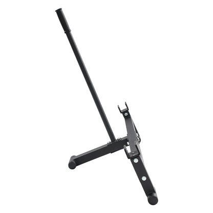Easy-lift barbell stand with 220 lb capacity