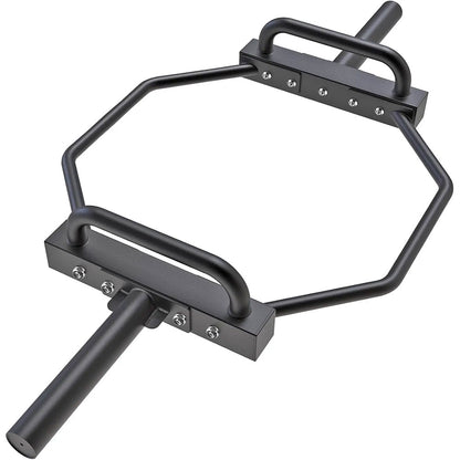 Hex trap bar designed for outdoor strength training 