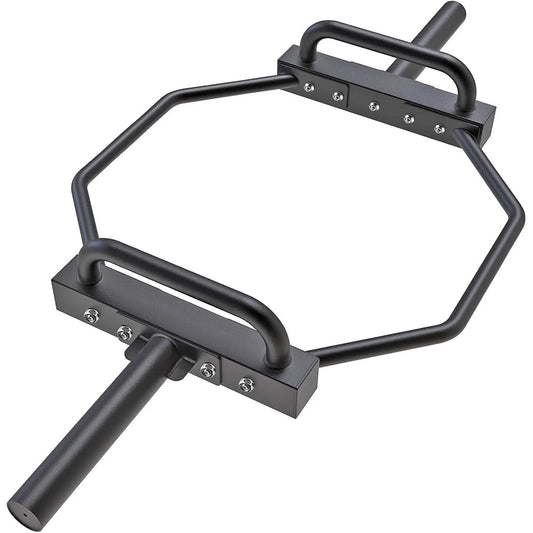 Hex trap bar designed for outdoor strength training 