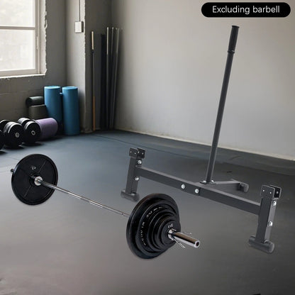 Easy-lift barbell stand with 220 lb capacity for strength training setups.