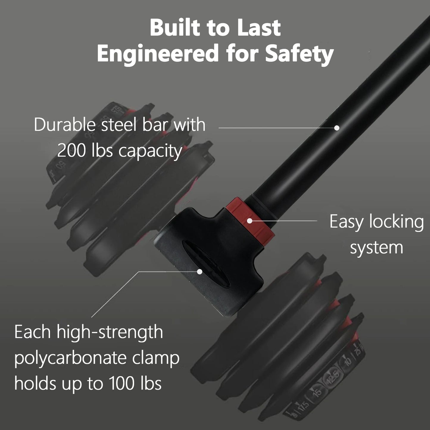 Versatile dumbbell to barbell and kettlebell set