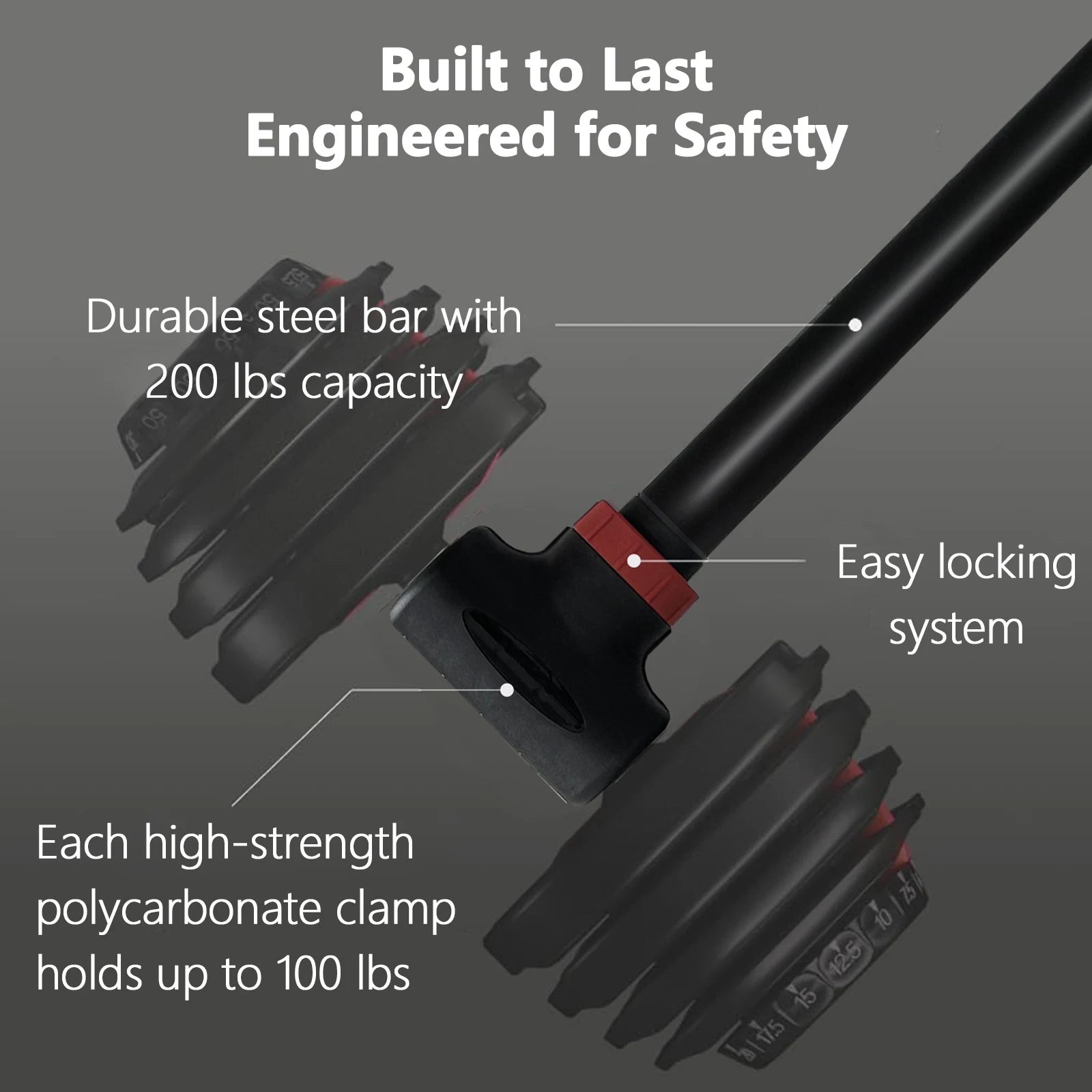 Versatile dumbbell to barbell and kettlebell set