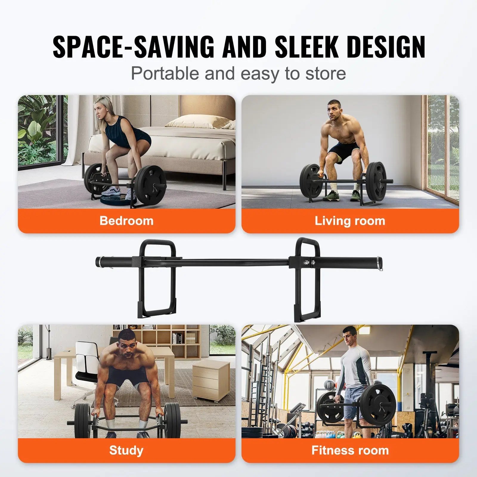 Sturdy hex trap bar designed for outdoor use and intense lifting sessions.