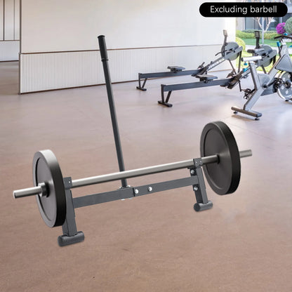 Compact barbell jack with 220 lbs load capacity for home and gym use.