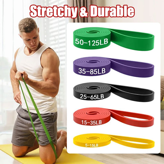 Resistance Bands Set For All Levels - 5 to 125lb