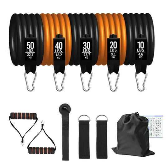 Resistance Tube Bands Set - 150lbs Resistance Bands Yoga set