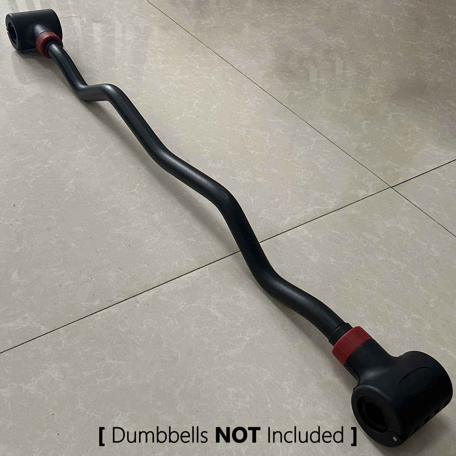 Versatile dumbbell to barbell and kettlebell set for outdoor strength training.