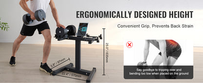 Adjustable dumbbell stand with 300 lbs capacity